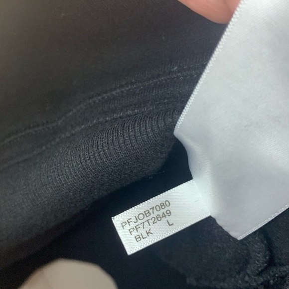 Calvin Klein Performance Black Cowl Neck Hoodie Sweatshirt Size Large - Picture 9 of 9